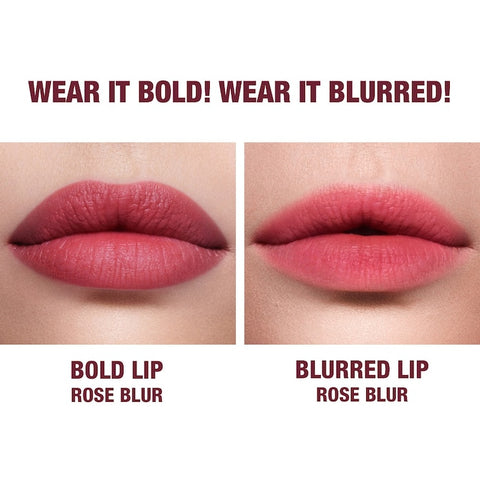 Charlotte Tilbury Airbrush Flawless Matte Lip Blur Liquid Lipstick in Rosy Glow