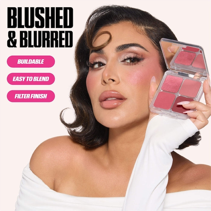 Huda Beauty Blush Filter Blurring Blushlighters Palette in Rose Berry