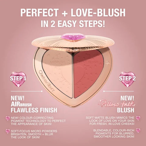 Charlotte Tilbury Beauty Soulmates Face Palette - Pillow Talk Flawless Peach
