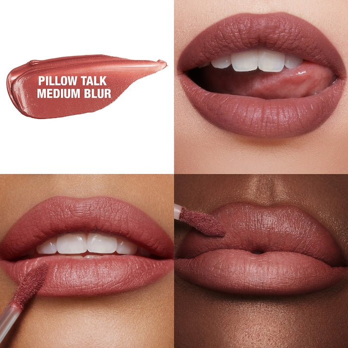 Charlotte Tilbury Airbrush Flawless Matte Lip Blur Liquid Lipstick in Pillow Talk Medium