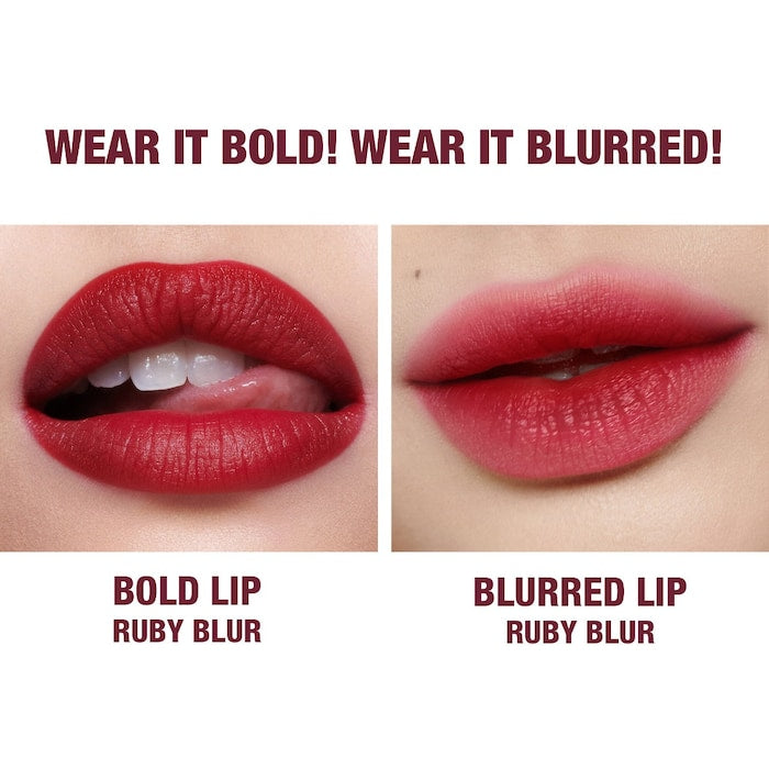Charlotte Tilbury Airbrush Flawless Matte Lip Blur Liquid Lipstick in Ruby Blur