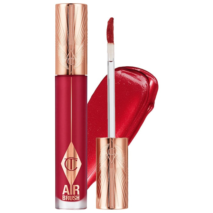 Charlotte Tilbury Airbrush Flawless Matte Lip Blur Liquid Lipstick in Ruby Blur