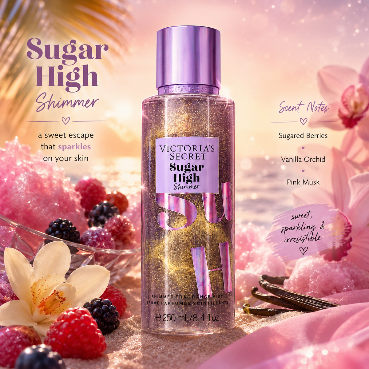 Victoria’s Secret Sugar High Shimmer Fragrance Mist (250ml)
