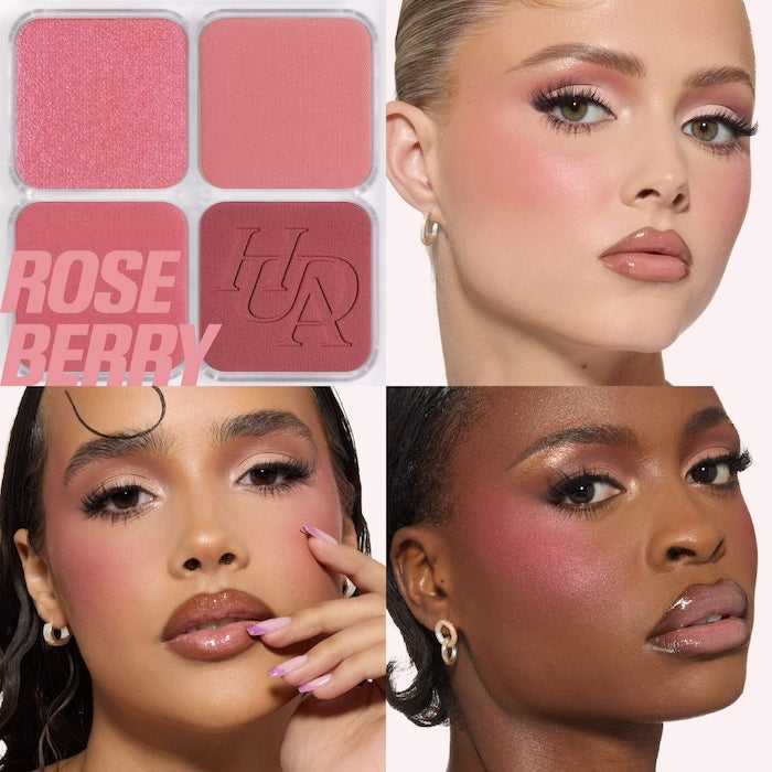 Huda Beauty Blush Filter Blurring Blushlighters Palette in Rose Berry