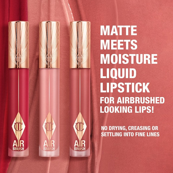 Charlotte Tilbury Airbrush Flawless Matte Lip Blur Liquid Lipstick in Ruby Blur