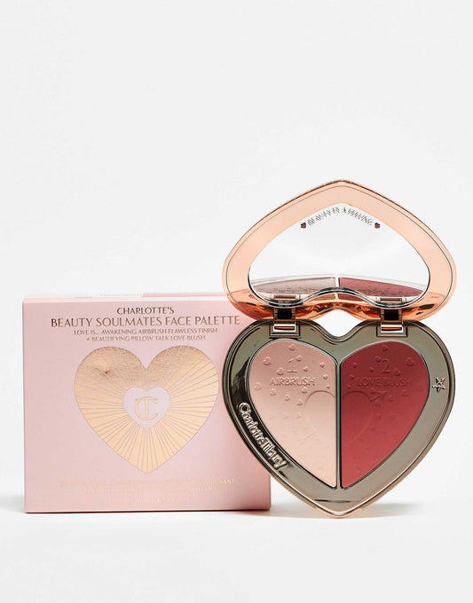 Charlotte Tilbury Beauty Soulmates Face Palette - Pillow Talk Flawless Peach