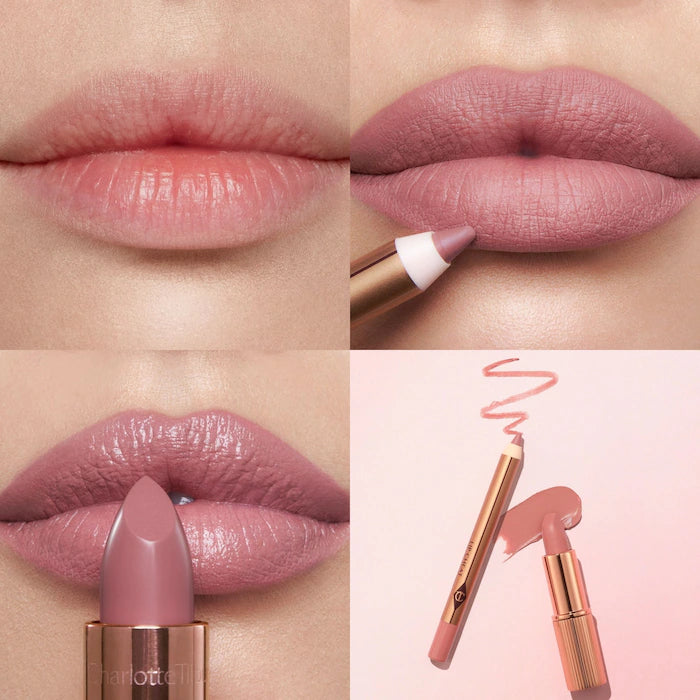 Charlotte Tilbury Mini Pillow Talk Fair Lipstick & Liner Set
