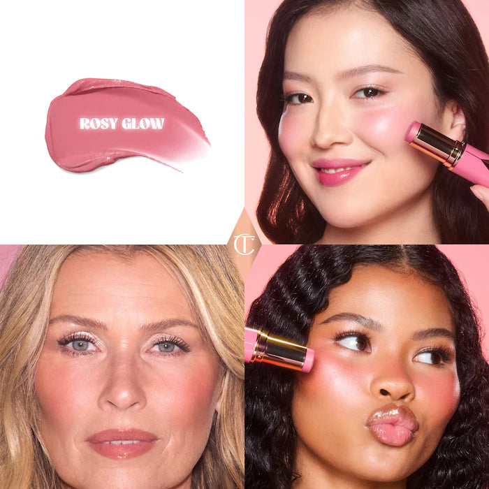 Charlotte Tilbury Unreal Lip + Cheek Glow Blush Stick in Rosy Glow