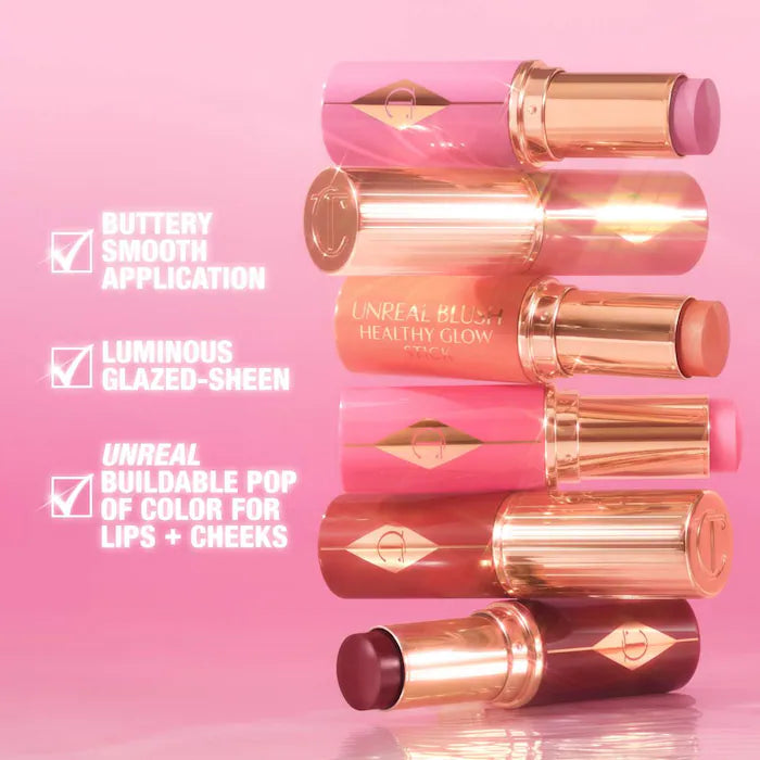 Charlotte Tilbury Unreal Lip + Cheek Glow Blush Stick in Cherry Glow