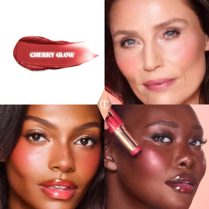 Charlotte Tilbury Unreal Lip + Cheek Glow Blush Stick in Cherry Glow