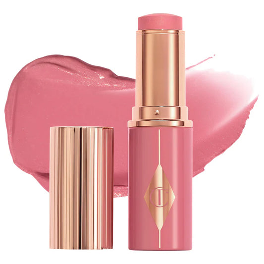 Charlotte Tilbury Unreal Lip + Cheek Glow Blush Stick in Rosy Glow